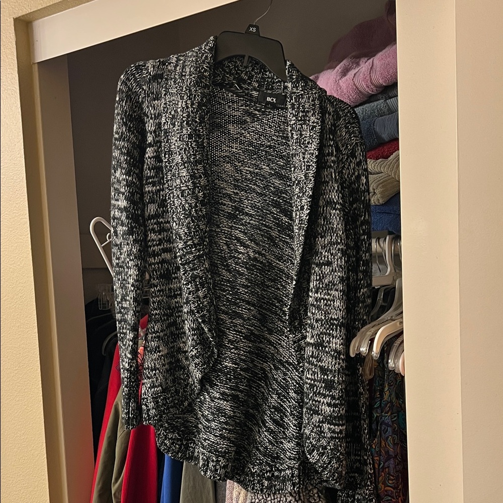 BCX Women's Monochrome Knit Cardigan